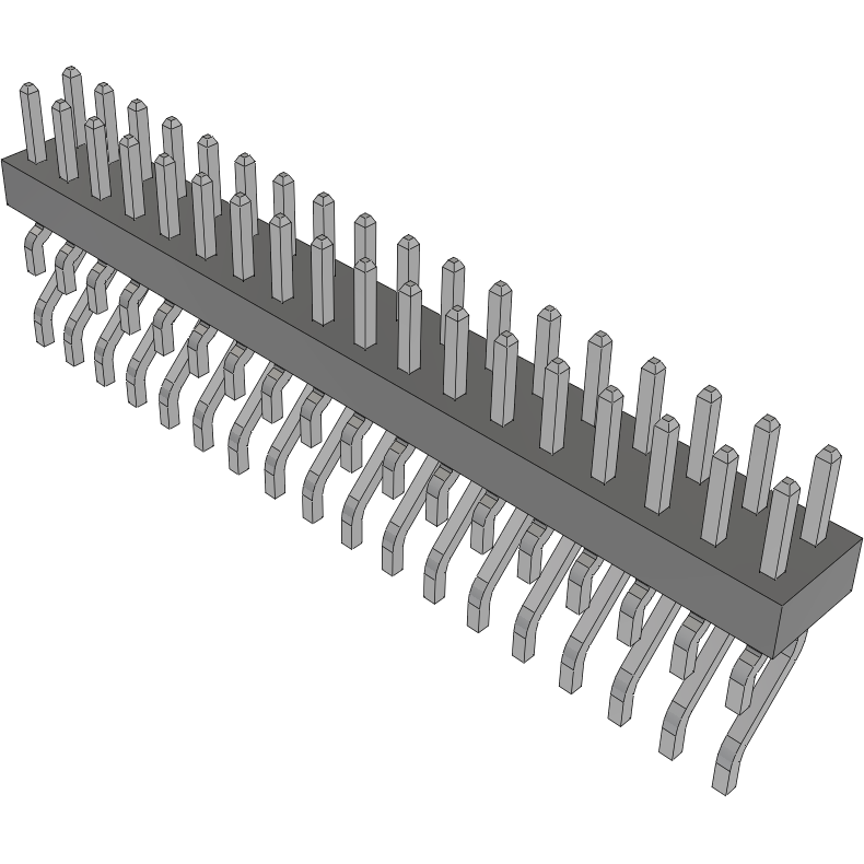 Samtec-MMT-118-01-T-DH Cabezales del conector y receptáculos PCB Conn Unshrouded Header HDR 36 POS 2mm Solder RA Side Entry SMD Tube