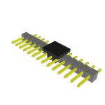 Conn Unshrouded Header HDR 14 POS 2.54mm Solder RA Side Entry SMD Tube