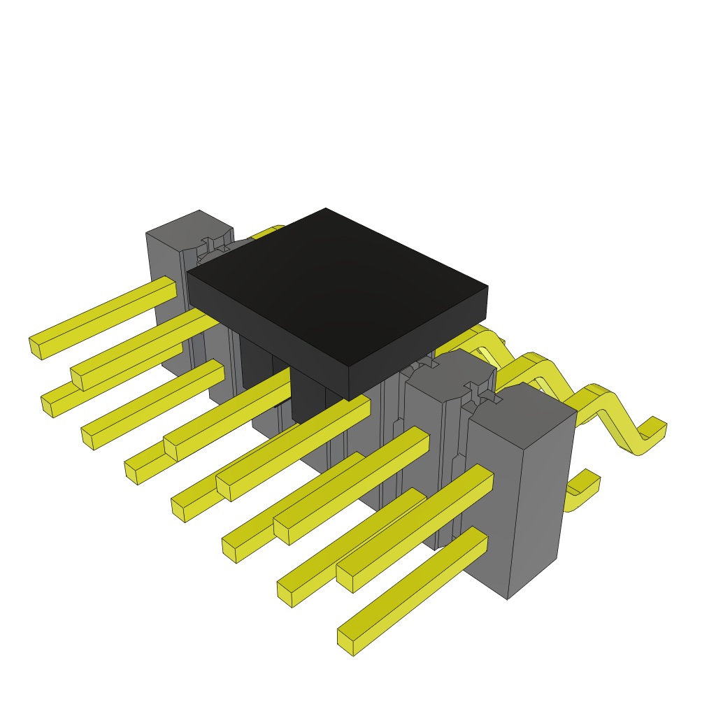 Samtec-TSM-107-01-TM-DH-006-P-TR Steckverbinderleisten und Leiterplattenbuchsen Conn Unshrouded Header HDR 14 POS 2.54mm Solder RA Side Entry SMD T/R