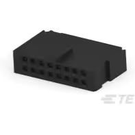 TE Connectivity-102387-3 Connector Discrete Wire Housing Conn Housing RCP 16 POS 2.54mm Crimp ST Cable Mount Black Package