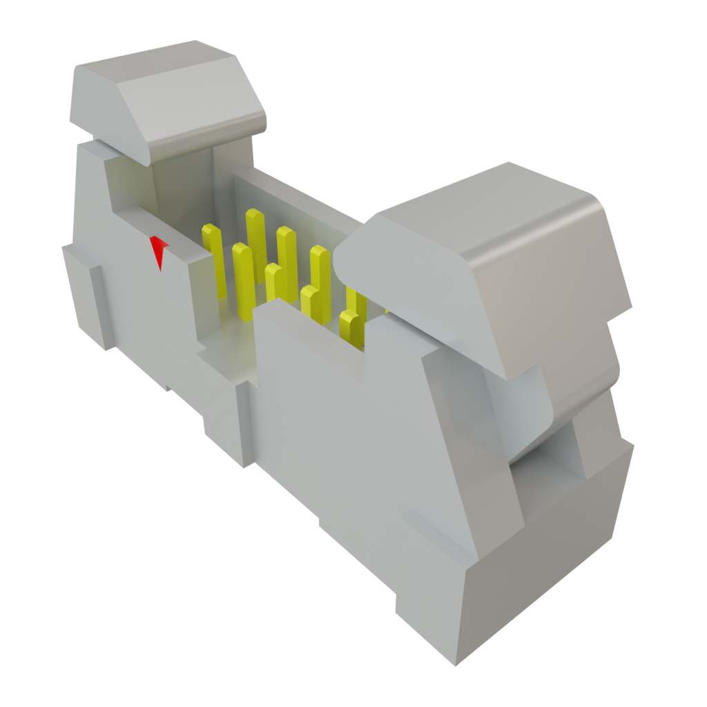 Samtec-EHT-105-01-S-D Piastre connettori e prese PCB Conn Ejector Header HDR 10 POS 2mm Solder ST Top Entry Thru-Hole Tube