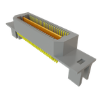 Conn Micro High Speed Terminal Strip HDR 50 POS 0.635mm Solder ST Top Entry Edge Mount Q Strip® Tray