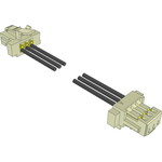 Cable Assembly Discrete Wire 0.139m 28AWG Wire to Board to Wire to Board 3 to 3 POS SKT-SKT Crimp-Crimp Micro Mate™ Bag
