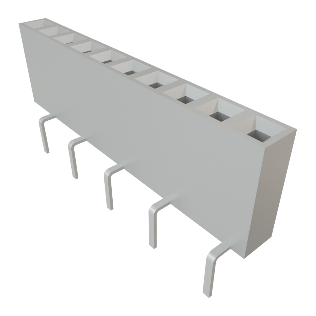 Samtec-MTSW-110-22-L-S-410 Steckverbinderleisten und Leiterplattenbuchsen Conn Unshrouded Header HDR 10 POS 2.54mm Solder ST Top Entry Thru-Hole Bulk