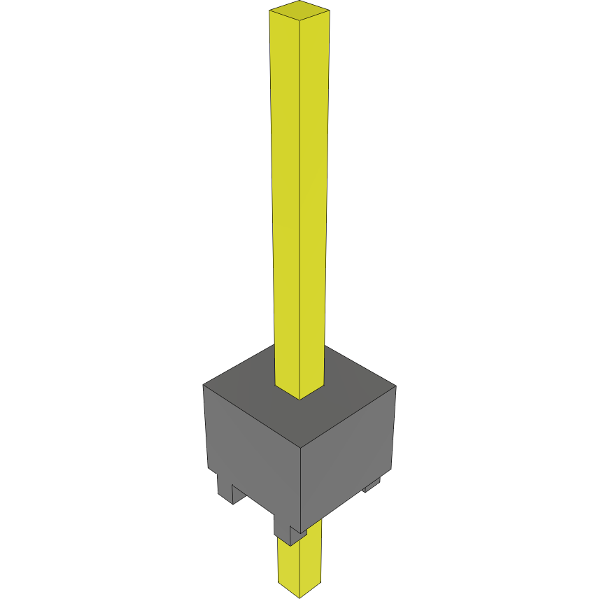 Samtec-HMTSW-101-24-T-S-275 Steckverbinderleisten und Leiterplattenbuchsen Conn Unshrouded Header HDR 1 POS Solder ST Top Entry Thru-Hole Bulk