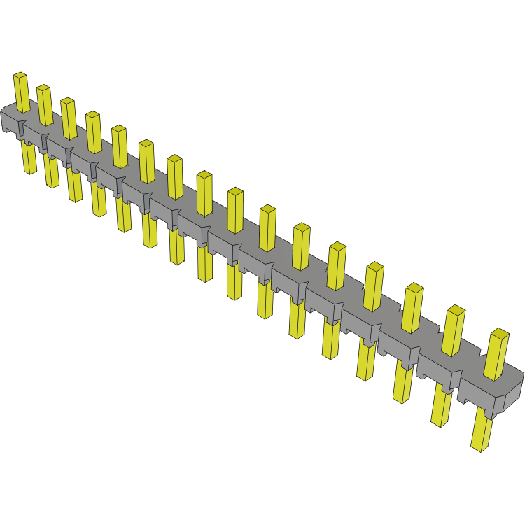 Samtec-TLW-116-06-TM-S Steckverbinderleisten und Leiterplattenbuchsen Conn Unshrouded Header HDR 16 POS 2.54mm Solder ST Top Entry Thru-Hole Bulk