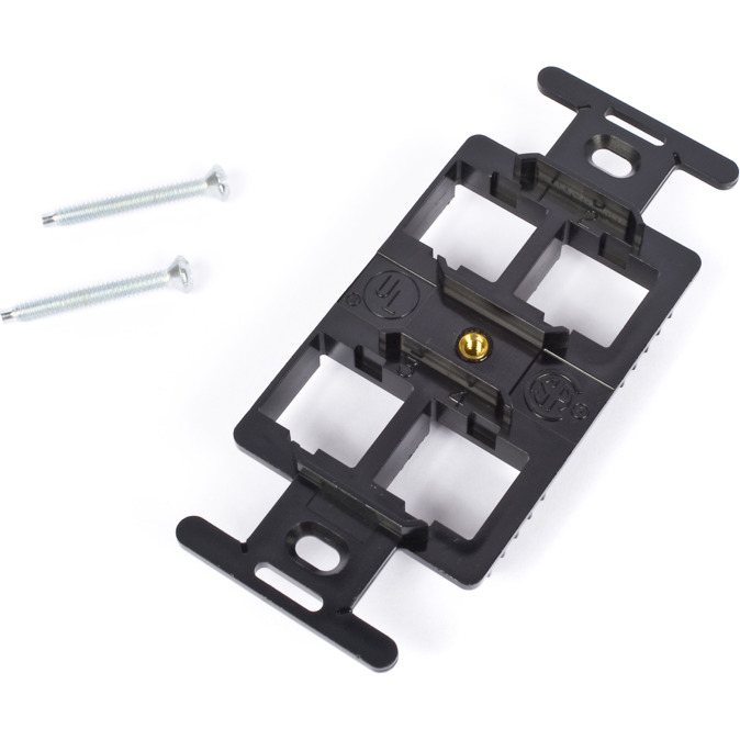 TE Connectivity-106627763 Verschiedene Produkte M106 FLUSH MOUNTED MODULAR MOUNTING FRAME, FOUR PORT BLACK