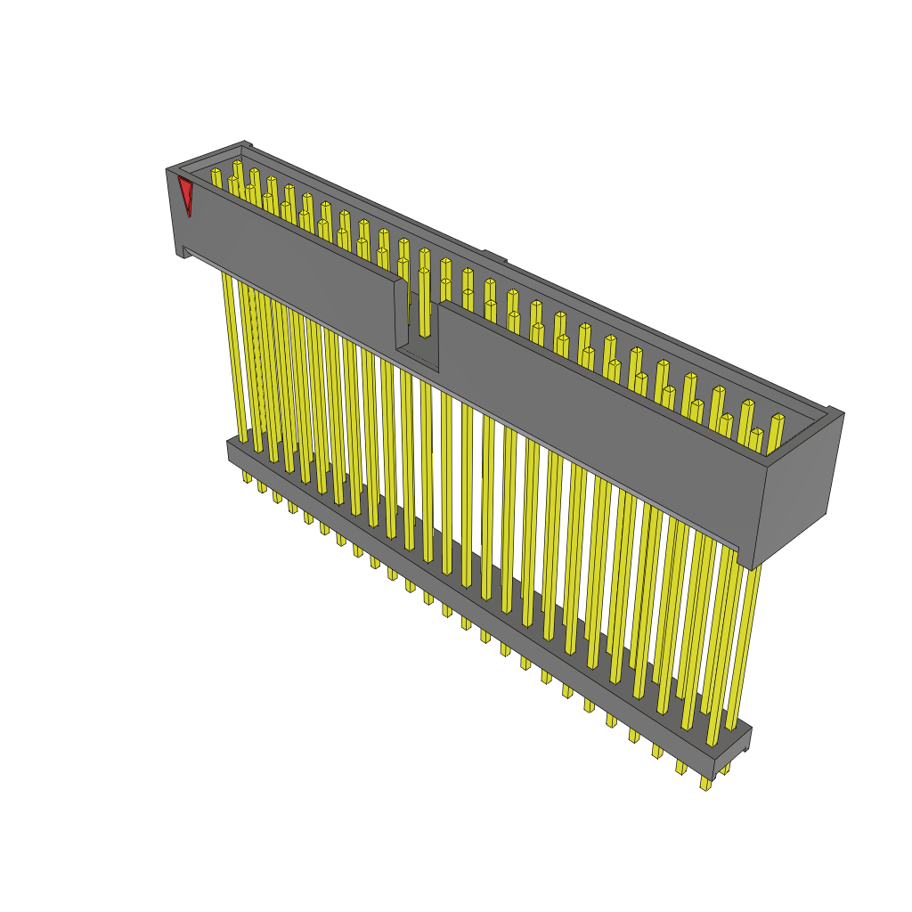 Samtec-ZSS-125-09-S-D-1315 Steckverbinderleisten und Leiterplattenbuchsen Conn Elevated Shrouded Header HDR 50 POS 2.54mm Solder ST Top Entry Thru-Hole Bulk