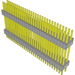 Conn Board Stacker HDR 60 POS 1.27mm Solder ST Thru-Hole Tube