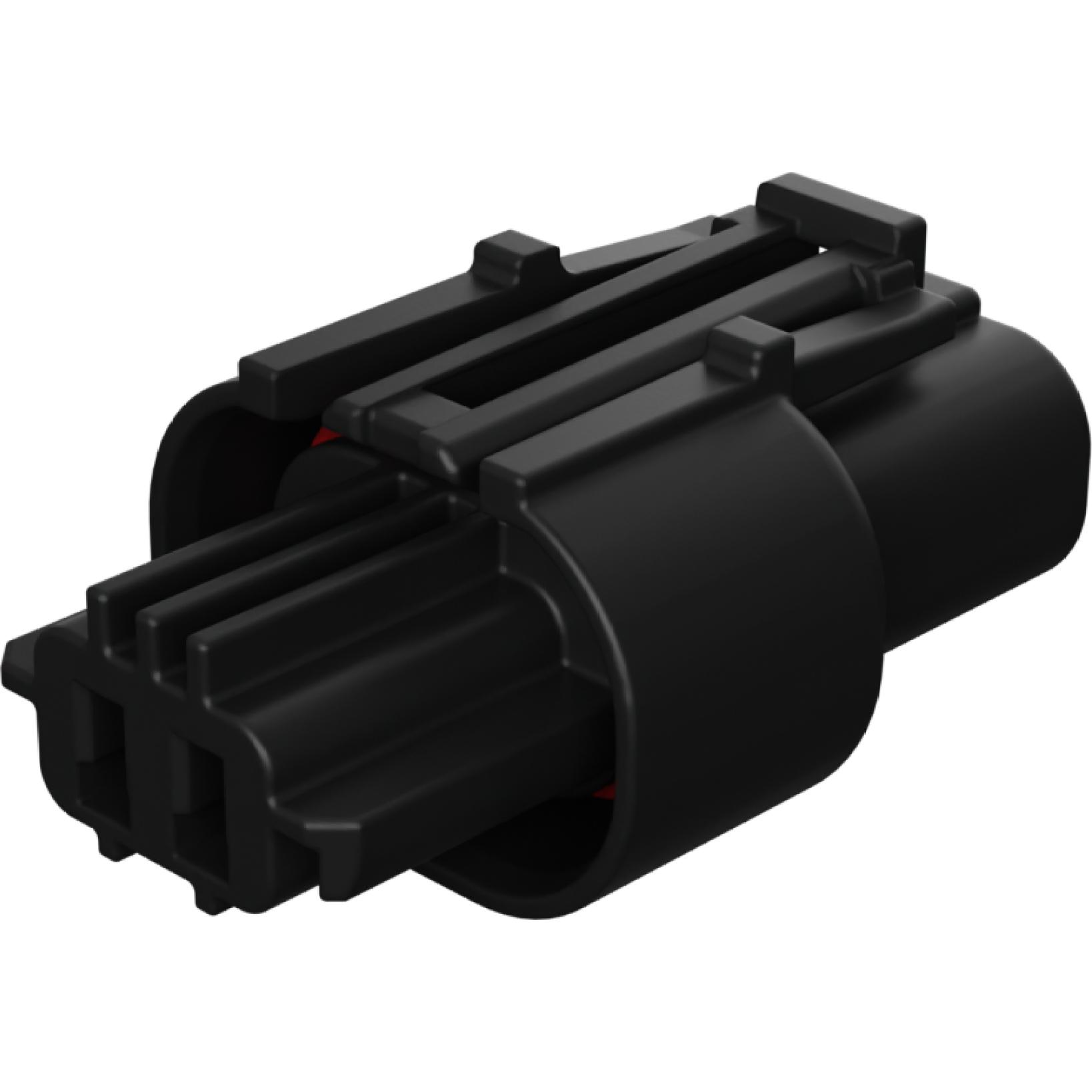 Molex-2077820012 Gaine de câblage de raccordement discret Conn Housing RCP 2 POS 3.6mm Crimp ST Cable Mount Black Squba Tray