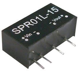 Mean Well Enterprises-SPR01L-05 DC/DC-Wandler und Spannungsreglermodul Module DC-DC 5VIN 1-OUT 5V 0.2A 1W 4-Pin SIP