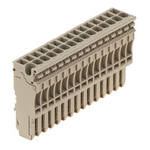 Conn Modular Terminal Block F 1 POS Tension Clamp ST Cable Mount 20A