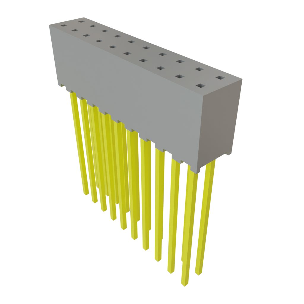 Samtec-SQT-110-02-L-D Steckverbinderleisten und Leiterplattenbuchsen Conn Socket Strip SKT 20 POS 2mm Solder ST Top Entry Thru-Hole Tiger Buy™ Tube
