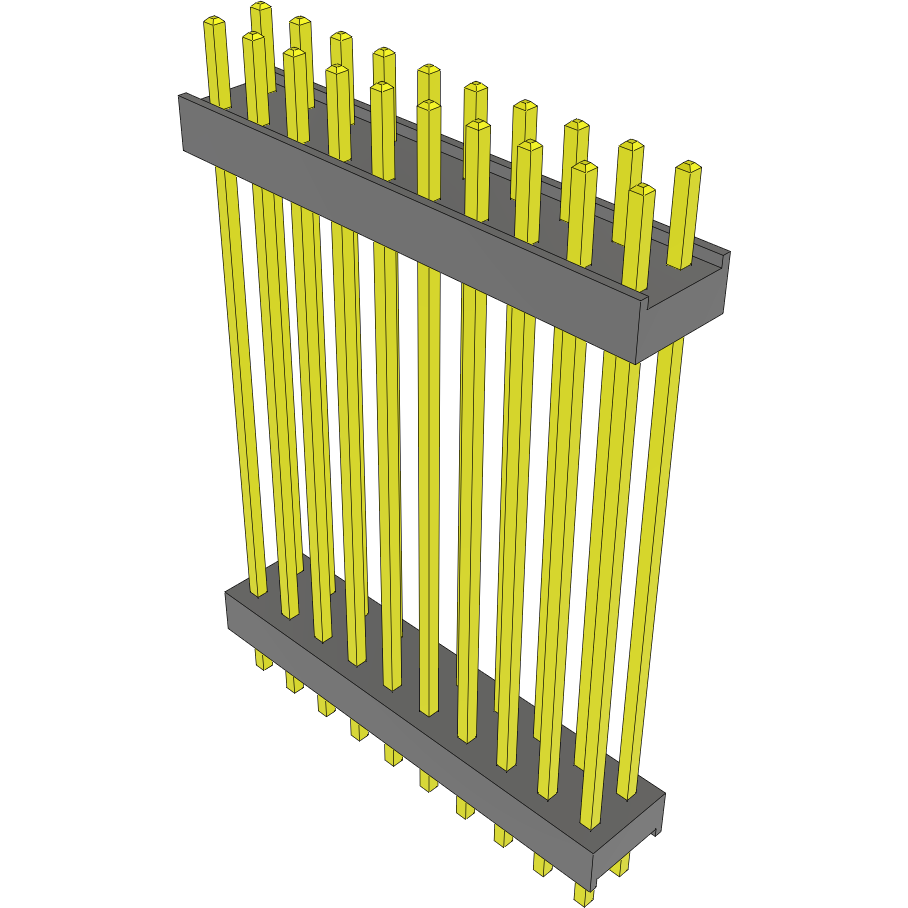 Samtec-DW-10-14-G-D-1185 Connector Headers and PCB Receptacles Conn Board Stacker HDR 20 POS 2.54mm Solder ST Top Entry Thru-Hole Bulk