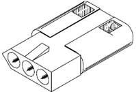 Molex-03-09-1030 Einzeladersteckverbinder, Gehäuse Conn Housing F 3 POS 5.03mm Crimp ST Cable Mount Natural Bag
