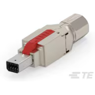 TE Connectivity-2350304-2 Connector Telephone and Telecom Conn Mini I/O PL 8 POS 1.27mm ST Cable Mount 8 Terminal 1 Port Cat 5e Carton