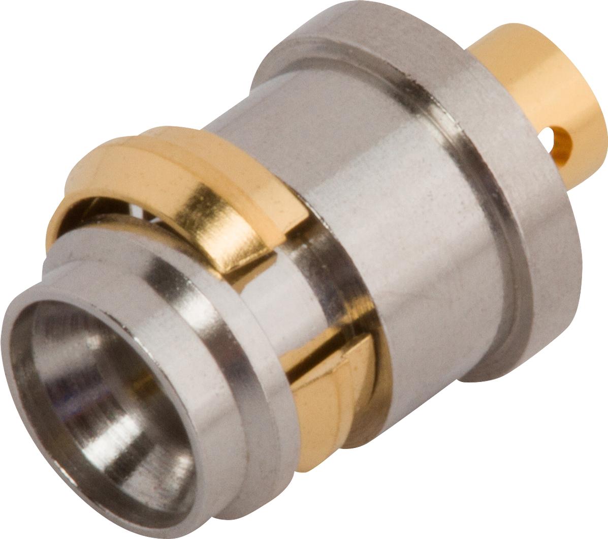 Amphenol SV Microwave-3211-40003 RF-Steckverbinder Conn SMPM 0Hz to 40GHz 50Ohm ST Panel Mount M Gold Over Nickel Tray