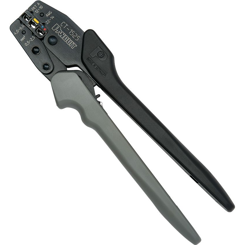 Panduit-CT-1525 Crimpers Crimp Tool, Controlled Cycle, Crimps Insulated Terminals, Disconnects, And Splices