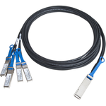 Cable Assembly Jacketed 2m 30AWG QSFP28 to 4(SFP28) 75 POS M-M Bag