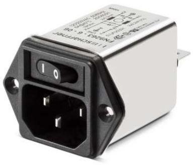 Schaffner-FN9263-10-06 Módulos de entrada de energía Power Entry Module EMI Filtered M 3 POS 250VAC 10A Switch ST 1 Port