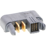 EXTreme Ten60Power Right-Angle Plug with Side Guides, 2 DC Power Circuits, 15 Signal Circuits, Press Fit Tail