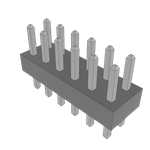 Conn Unshrouded Header HDR 12 POS 2mm Solder ST Top Entry Thru-Hole Bulk