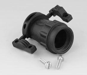 SOURIAU-UTG10AC Adattatori Shrink Boot Cable Clamp With Strain Relief 180° 10 Shell Size Plastic