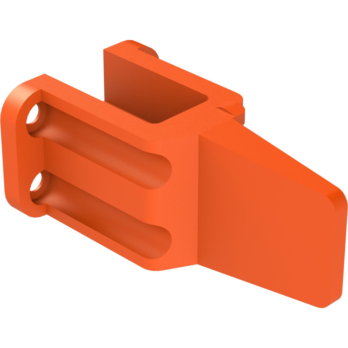 Amphenol-AWM-4S Steckverbinderzubehör Connector Accessories Wedge Lock Straight Thermoplastic Orange