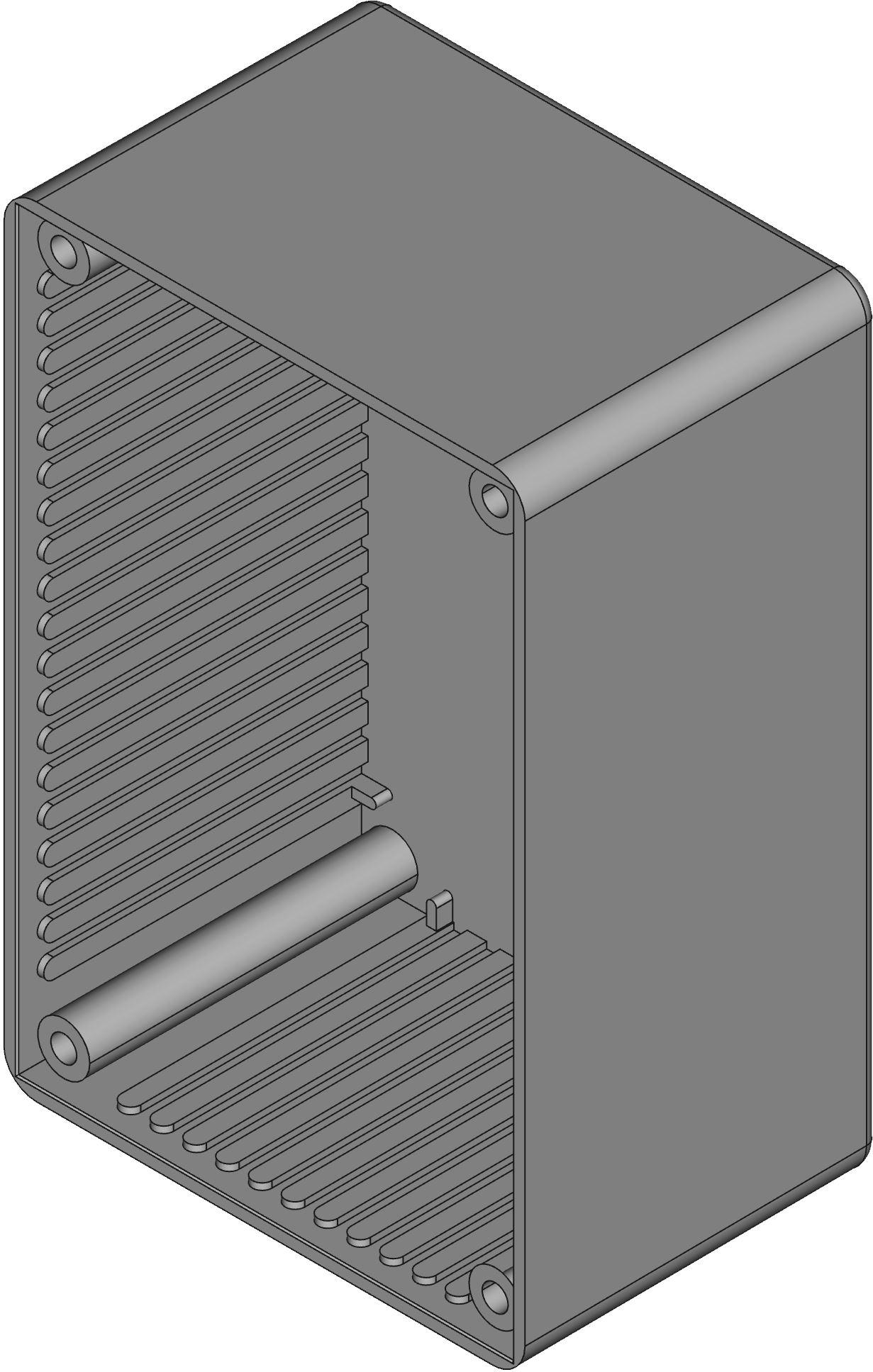 Hammond Manufacturing-1591TSGY Kästen, Gehäuse und Gestelle Light Gray Acrylonitrile Butadiene Styrene Wall Mount General Purpose Enclosure