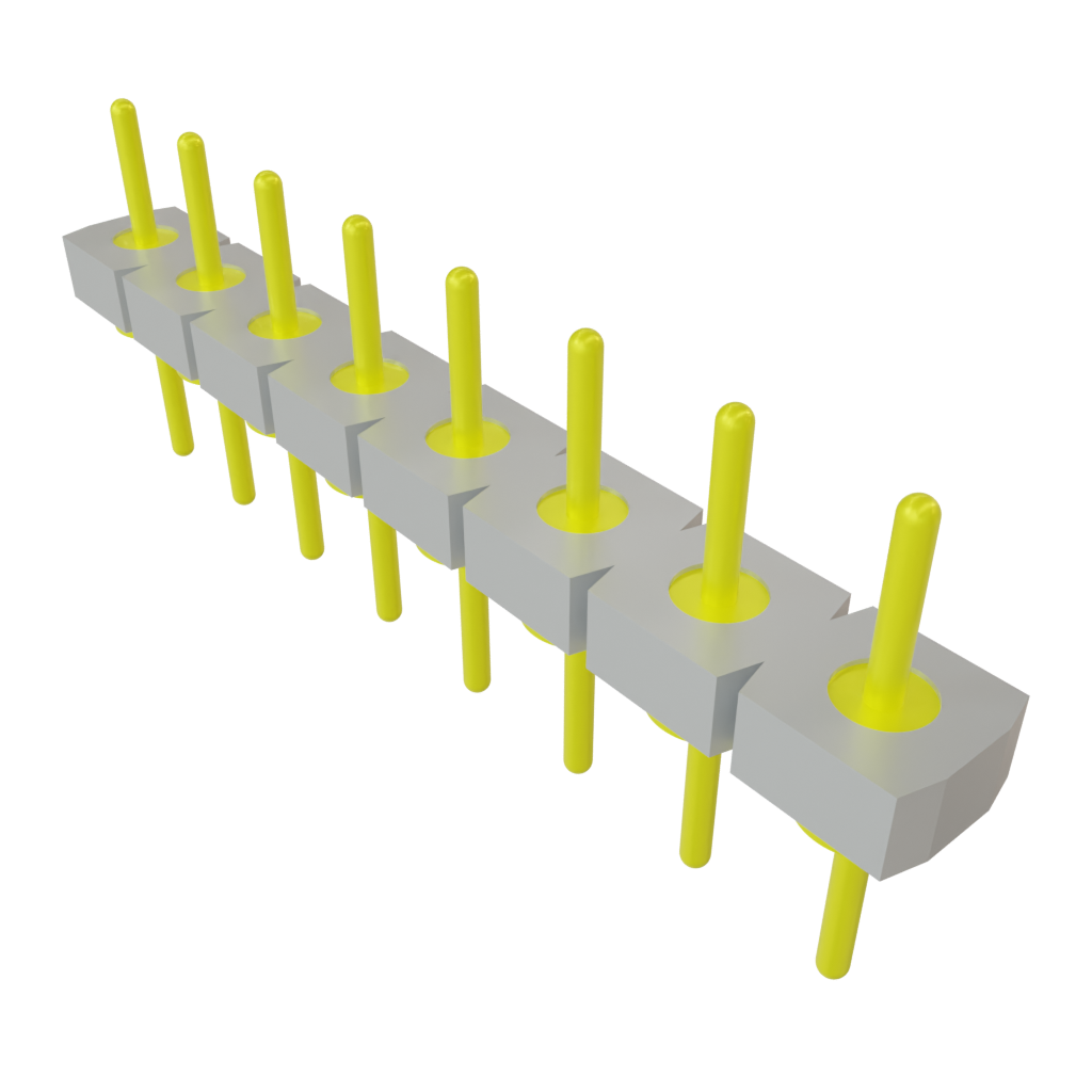 Samtec-BBL-108-T-E Connector Headers and PCB Receptacles Conn Unshrouded Header HDR 8 POS 2.54mm Solder ST Top Entry Thru-Hole Tube