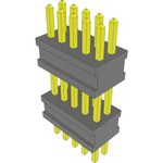 Conn Board Stacker HDR 10 POS 1.27mm Solder ST Top Entry Thru-Hole FLEX STACK™ Layer