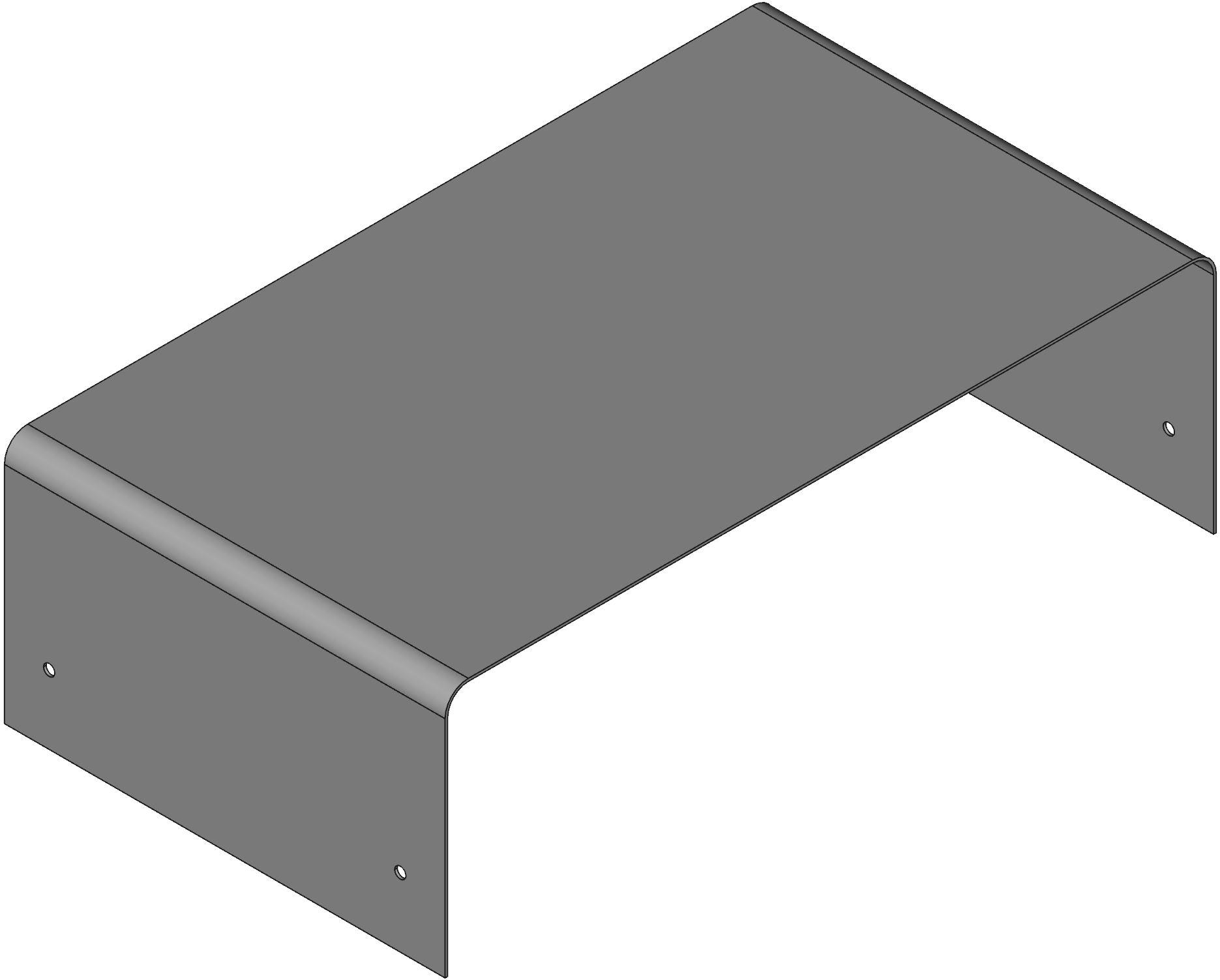 Hammond Manufacturing-1401N Black/Gray Steel/Aluminum Instrument Enclosure