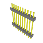 Conn Board Stacker HDR 10 POS 2.54mm Solder ST Top Entry Thru-Hole Bulk