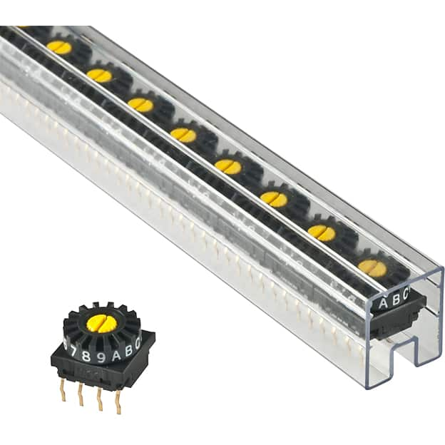 NKK Switches-FR01SC16P-S DIP-Schalter Switch DIP N.O./N.C. SP16T 16 Dial 0.1A 5VDC PC Pins 625Cycles Thru-Hole Tube