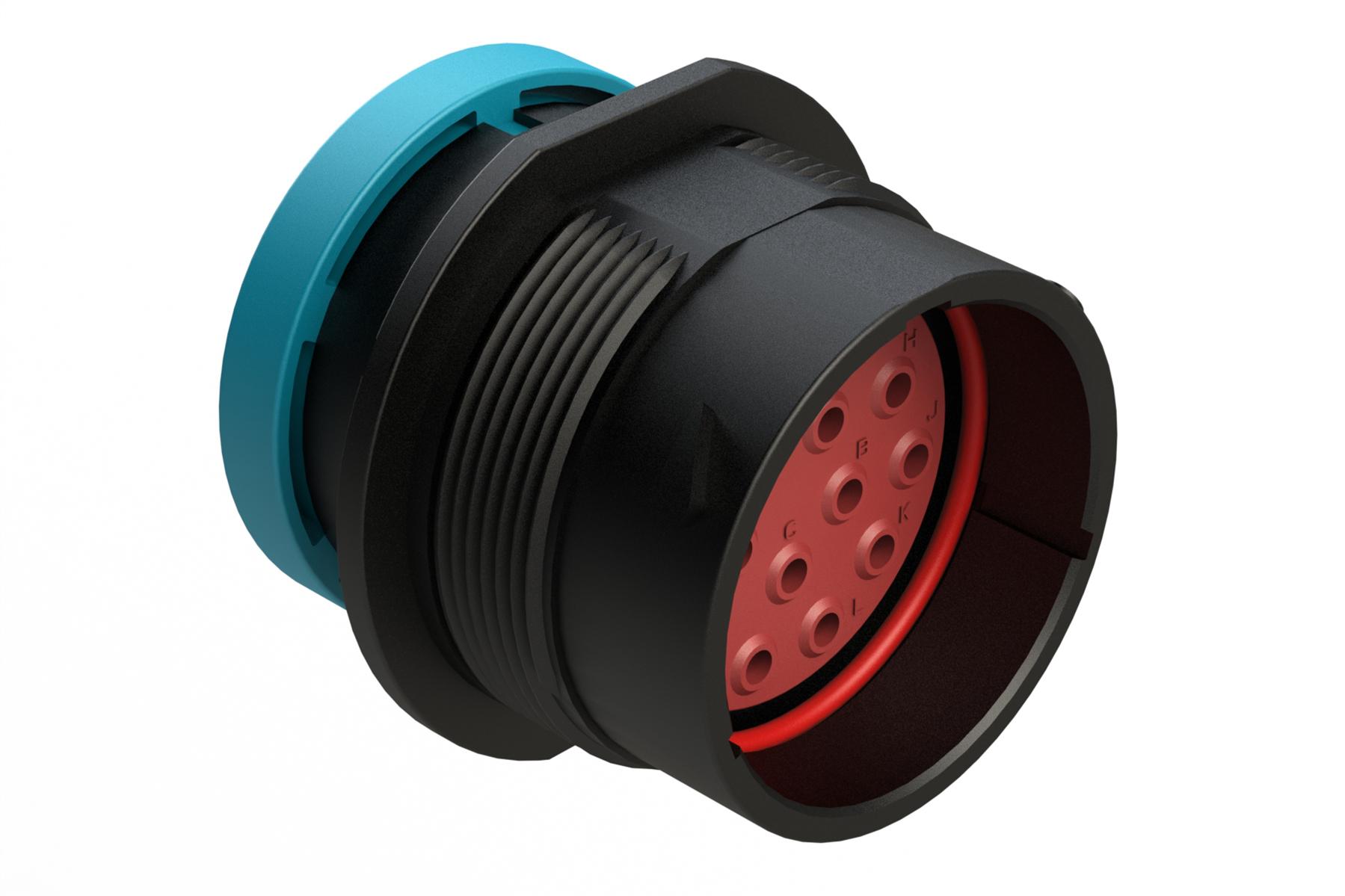 Amphenol-AHDP04-24-16PR-BRA Conector circular Conn Circular PIN 16 POS ST Panel Mount 16 Terminal 1 Port Box