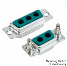 CONEC-303W3CSXX99A30X Connettore D-subminiatura Conn D-Sub F 3Power POS ST Panel Mount 3 Terminal 1 Port