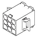 Conn Housing PL 9Power POS 6.7mm Crimp ST Cable Mount Natural Bag