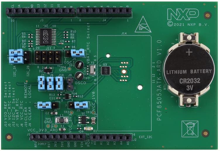 NXP Semiconductors-PCF85053ATK-ARD Clock and Timing Development Boards and Kits PCF85053ATK Real Time Clock Evaluation Board