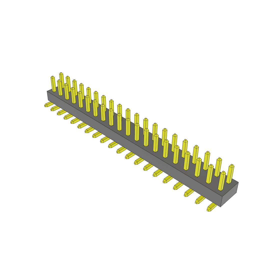 Samtec-TMMH-120-01-F-DV Steckverbinderleisten und Leiterplattenbuchsen Conn Unshrouded Header HDR 40 POS 2mm Solder ST Top Entry SMD Tube