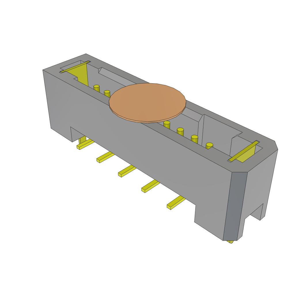 Samtec-TFM-110-02-L-S-WT-K Steckverbinderleisten und Leiterplattenbuchsen Conn Shrouded Header (4 Sides) HDR 10 POS 1.27mm Solder ST Top Entry SMD TIGER EYE™ Tube
