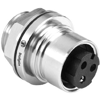 Bulgin Components PLC-PXM6012/02S/ST Steckverbinder Conn Power SKT 2 POS Screw ST Panel Mount 2 Terminal 1 Port Bulk