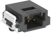 ERNI Electronics-474108 Cabezales del conector y receptáculos PCB Conn Shrouded Header (4 Sides) M 2 POS 1.27mm Solder RA SMD T/R