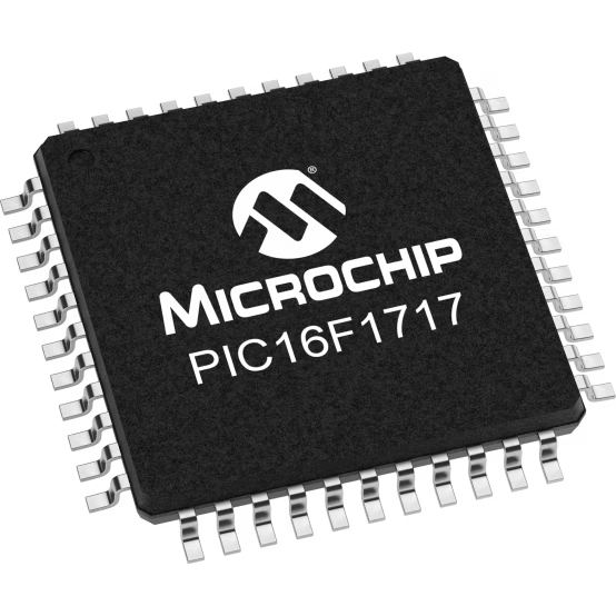 Microchip Technology-PIC16F1717T-I/PT Microcontrollers - MCUs MCU 8-bit PIC RISC 14KB Flash 2.5V/3.3V/5V Automotive AEC-Q100 44-Pin TQFP T/R