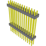 Conn Board Stacker HDR 26 POS 2.54mm Solder ST Top Entry Thru-Hole Bulk