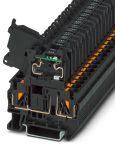 PHOENIX CONTACT-PT 4-HESILED 24 (5X20) Steckverbinder, Klemmenblöcke Conn Fuse Modular Terminal Block 2 POS Push-In T DIN Rail 6.3A