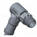 M Series, M8, A Code, Plastic, 3A, 03 pins, Male Connector, Male Contact, Right Angle, Screw Thread, Overmolded, Length 1000mm, IPX7