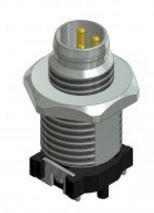 CONEC Elektronische Bauelemente GmbH-42-01238 Connector Circular Conn M8 Circular PIN 3 POS Solder ST Thru-Hole 3 Terminal 1 Port Bulk