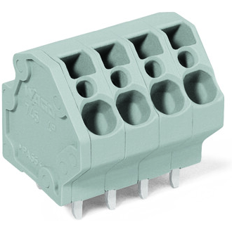 WAGO-745-3106 连接器接线板 Conn Terminal Block 6 POS 5mm Solder Thru-Hole 32A Box