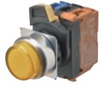 Omron-A22NL-RPM-TGA-G100-GC Druckknopfschalter Switch Push Button N.O. SPST Round Button 10A 440VAC 240VDC Momentary Panel Mount Screw