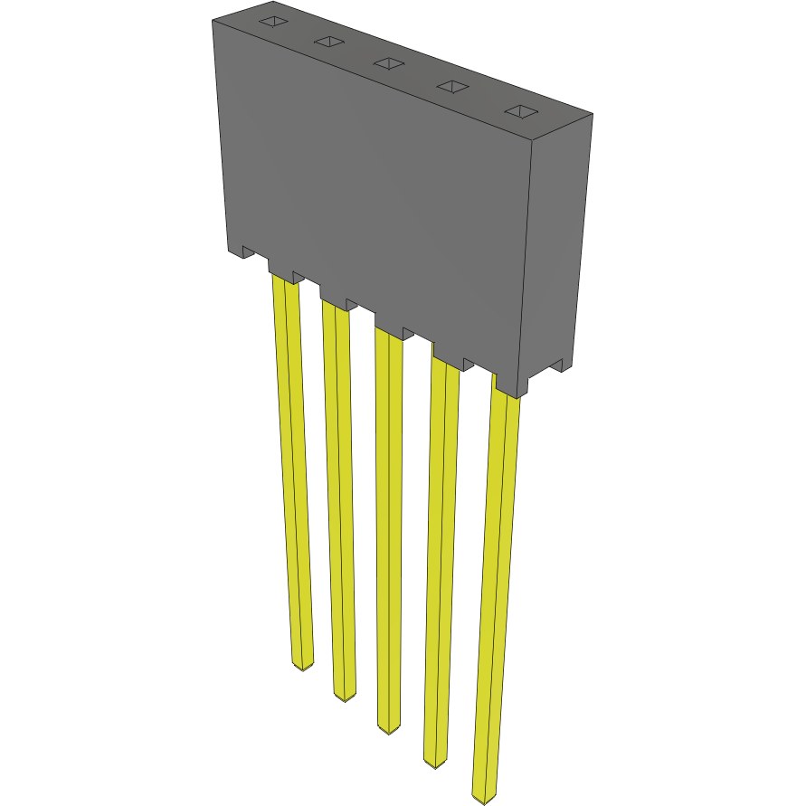 Samtec-SQT-105-02-F-S Steckverbinderleisten und Leiterplattenbuchsen Conn Socket Strip SKT 5 POS 2mm Solder ST Top Entry Thru-Hole Tiger Buy™ Tube